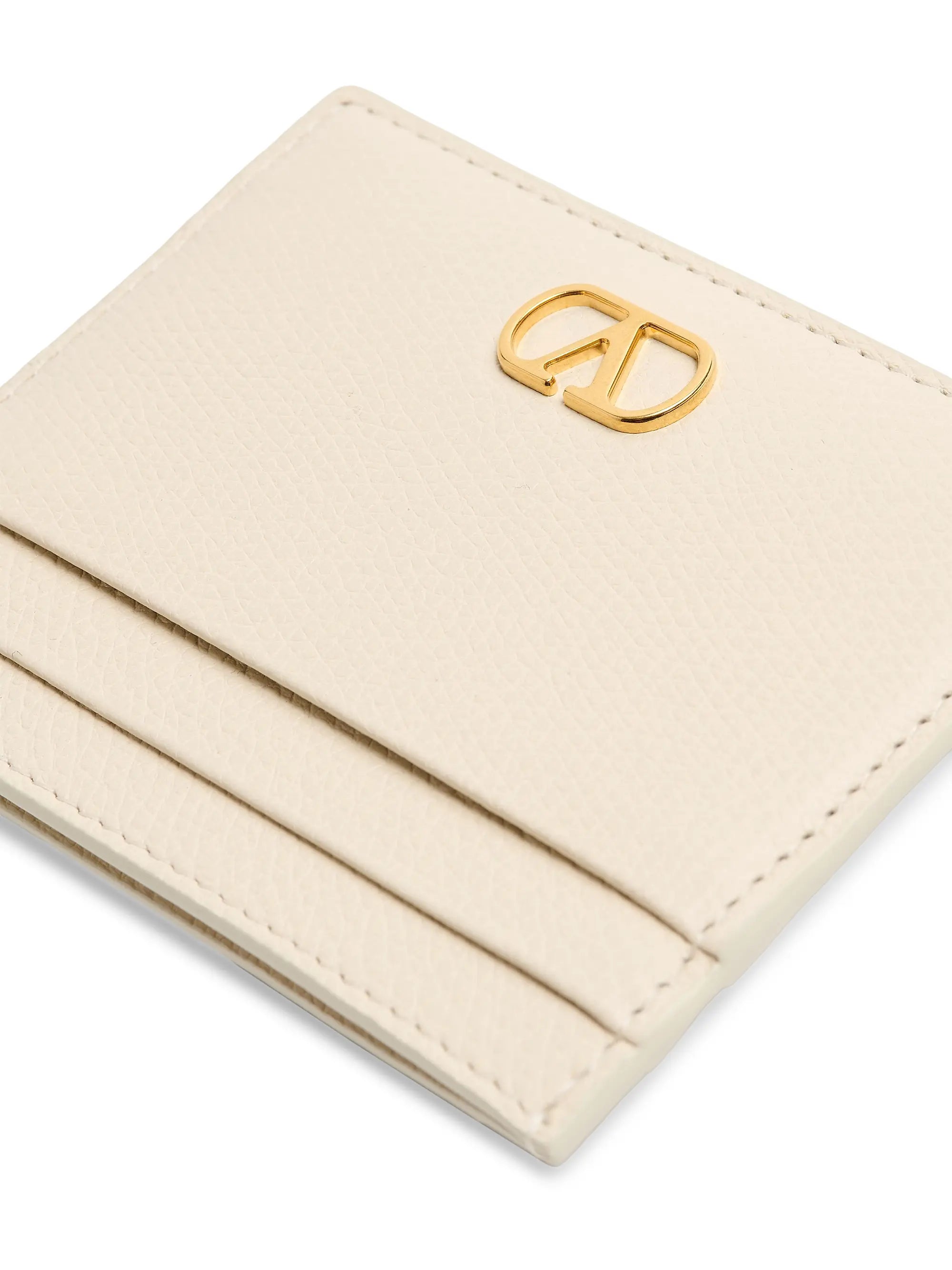 Valentino Garavani VLogo Signature Grainy Calfskin Card Holder