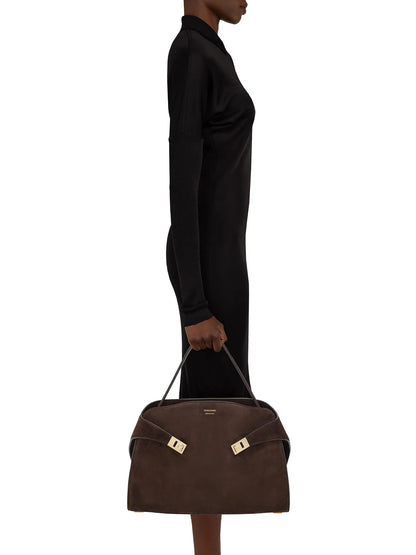FERRAGAMO Hug Suede Shoulder Bag