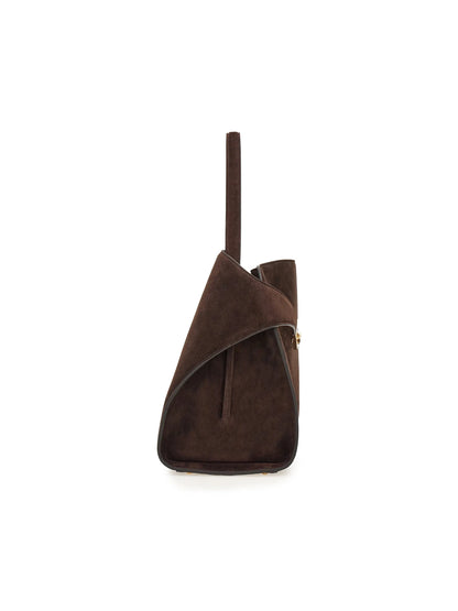FERRAGAMO Hug Suede Shoulder Bag