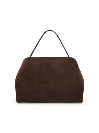 FERRAGAMO Hug Suede Shoulder Bag