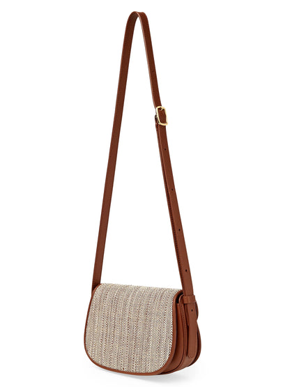 Loro Piana Mini Ghiera Silk-Blend Chevron Shoulder Bag
