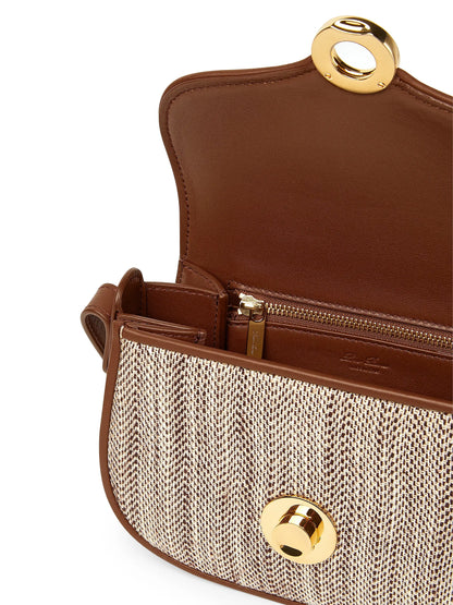 Loro Piana Mini Ghiera Silk-Blend Chevron Shoulder Bag
