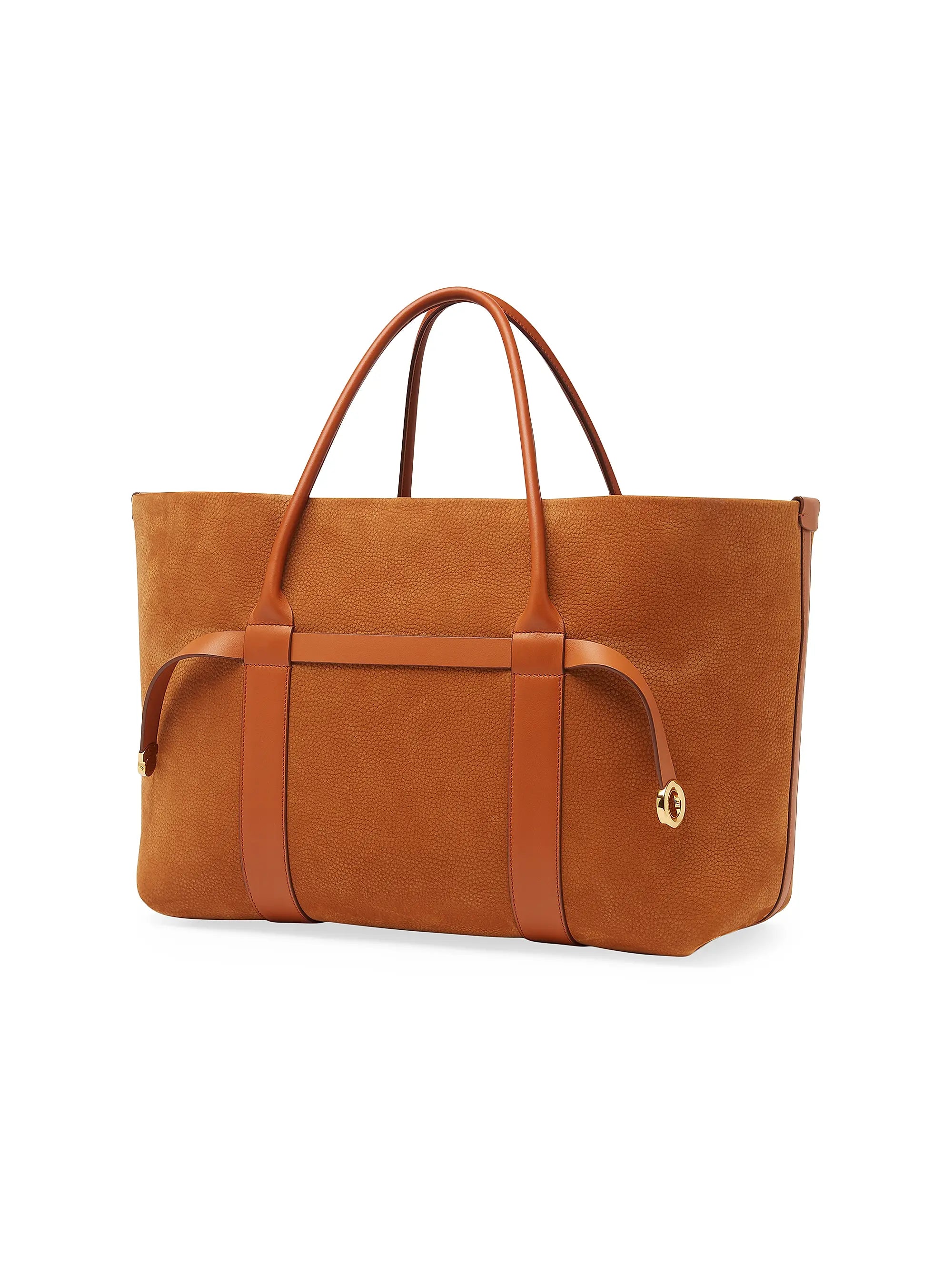 Loro Piana Large Ghiera Shopper open interior view, cashmere lining and removable pouch