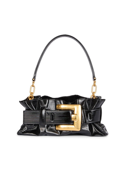 Balmain Anthem Mini Leather Shoulder Bag