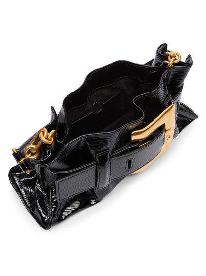 Balmain Anthem Mini Leather Shoulder Bag
