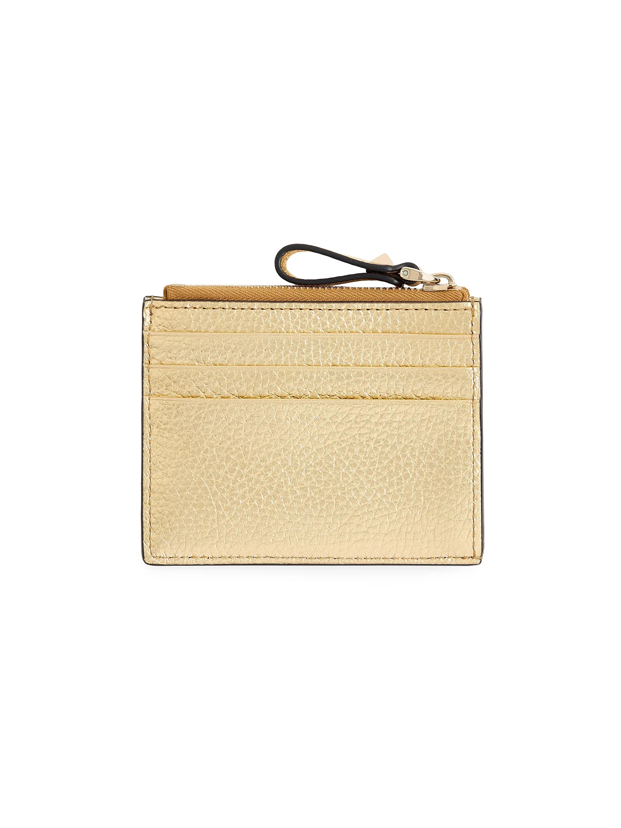 Valentino Garavani Rockstud Calfskin Card Holder