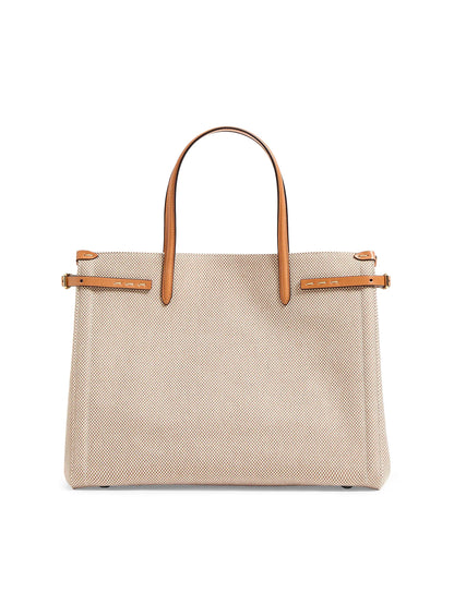Valentino Garavani Antibes Medium Canvas Shopping Tote Bag