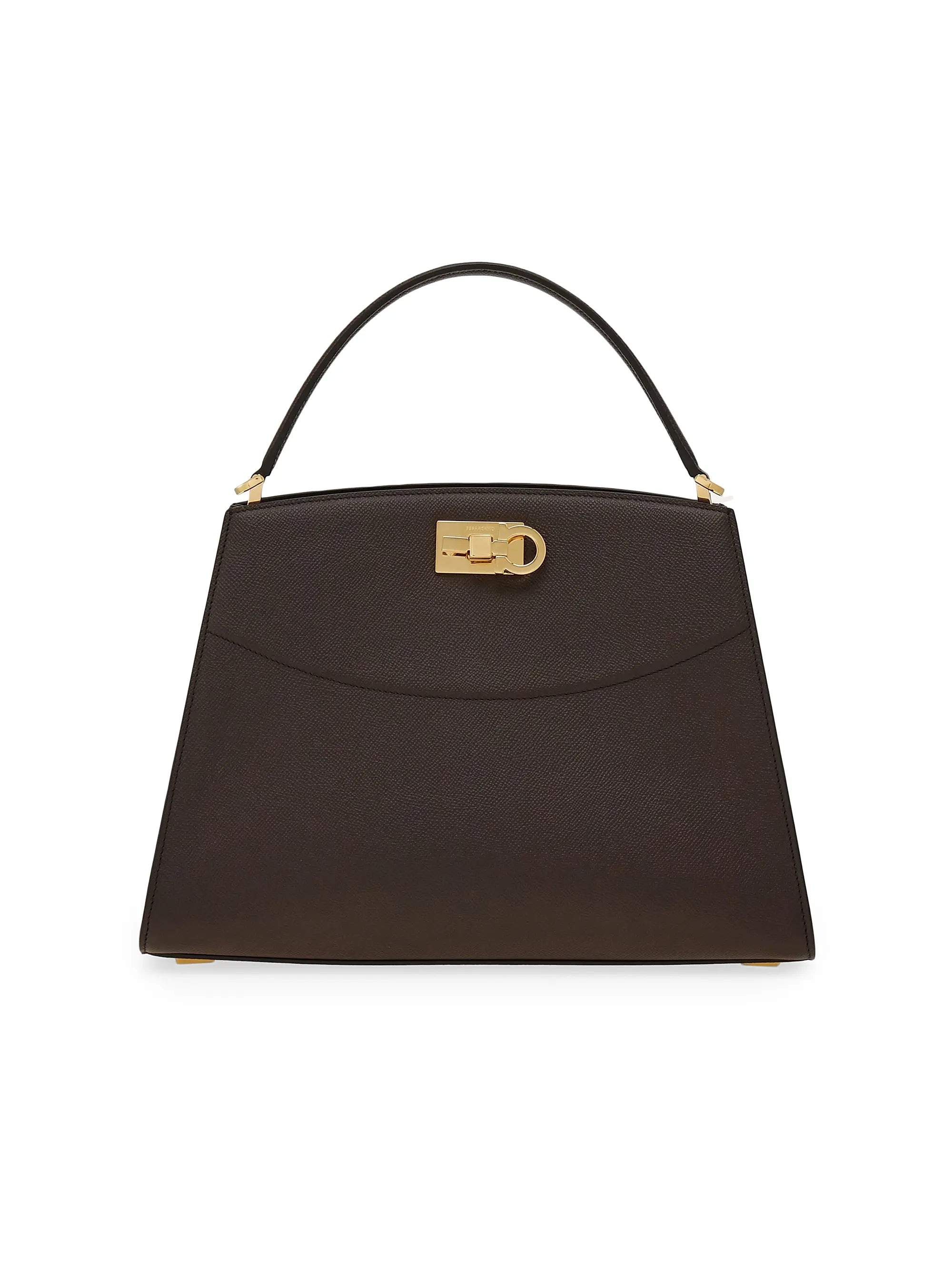 FERRAGAMO Studio Structured Leather Bag