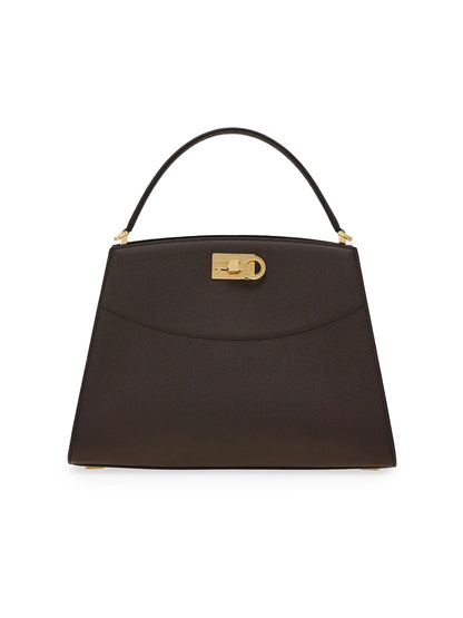 FERRAGAMO Studio Structured Leather Bag