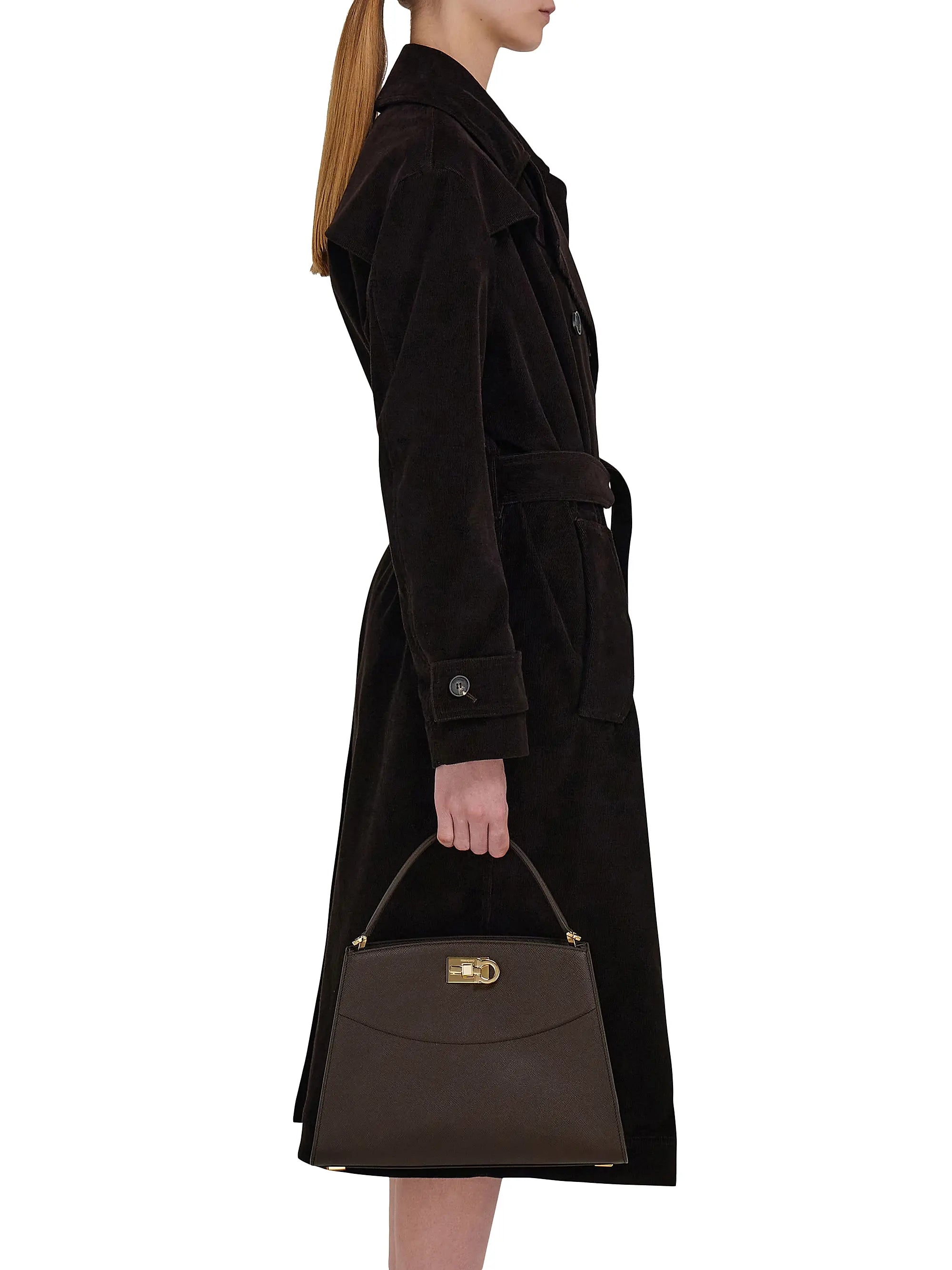 FERRAGAMO Studio Structured Leather Bag