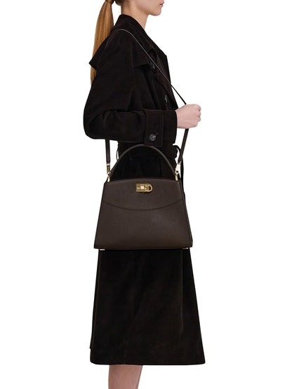 FERRAGAMO Studio Structured Leather Bag
