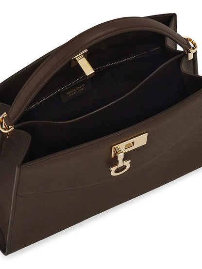 FERRAGAMO Studio Structured Leather Bag
