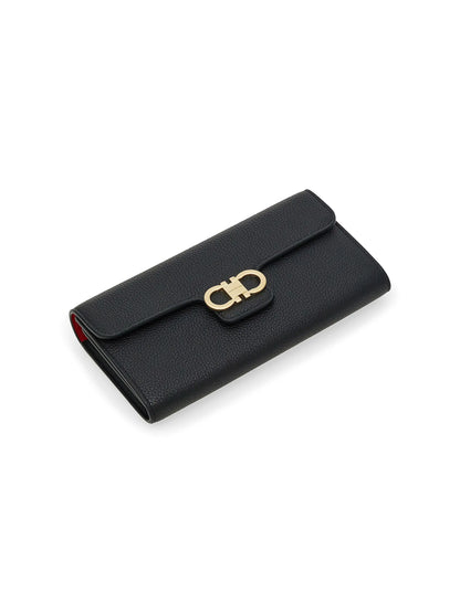 FERRAGAMO Textured Leather Wallet