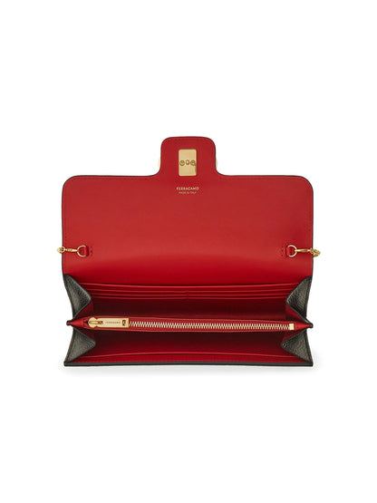 FERRAGAMO Textured Leather Wallet