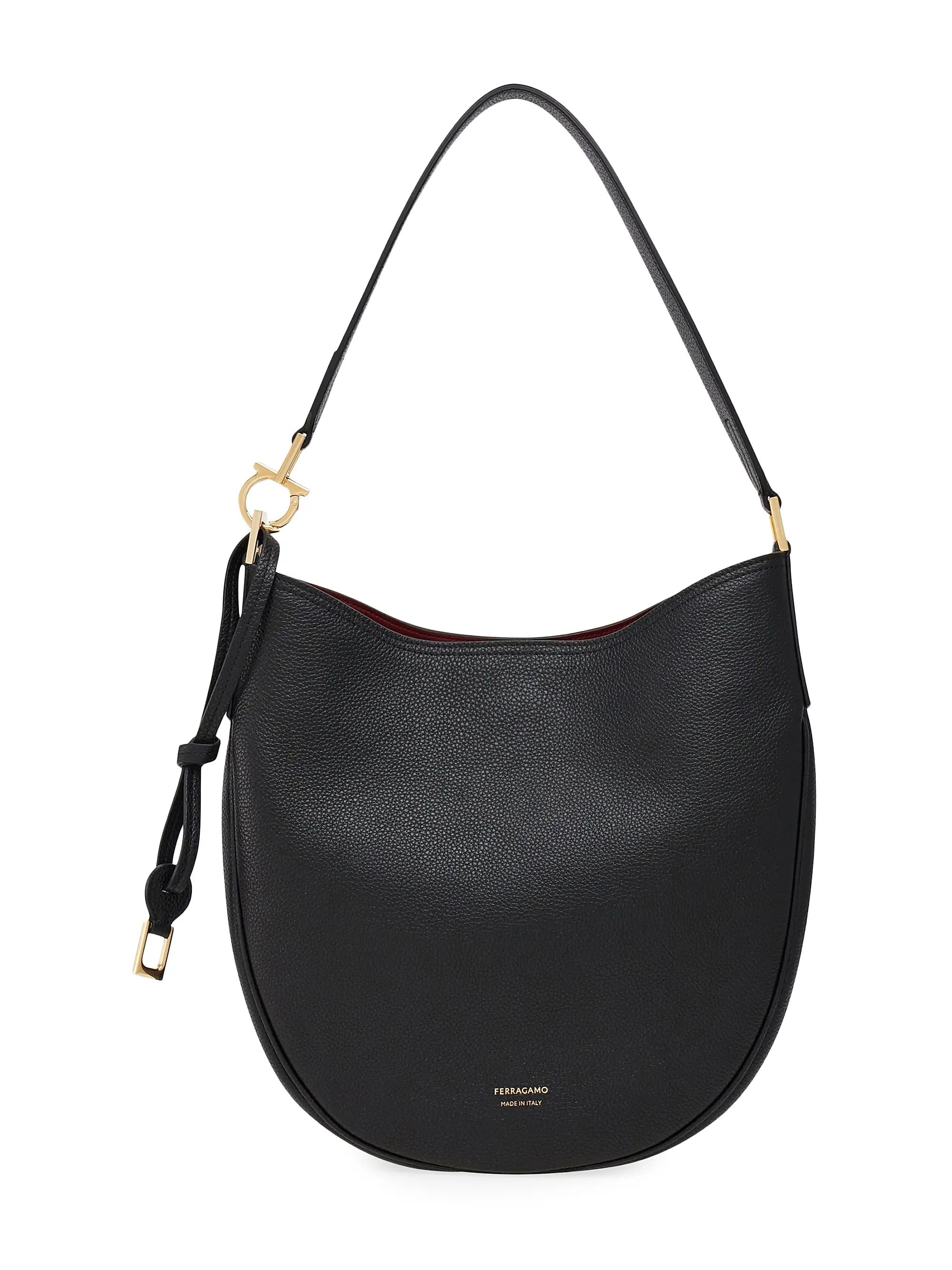 FERRAGAMO Smile Leather Hobo Bag