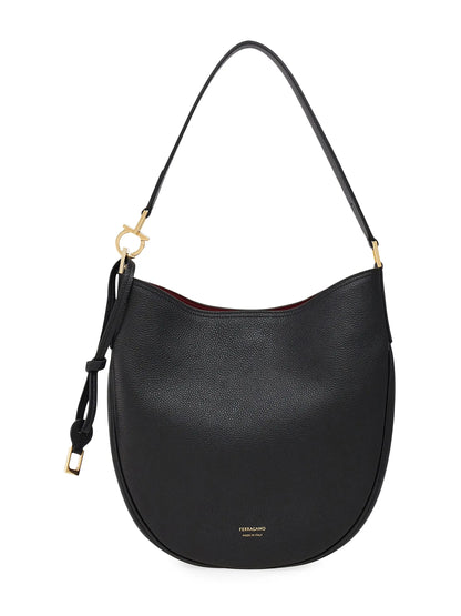 FERRAGAMO Smile Leather Hobo Bag