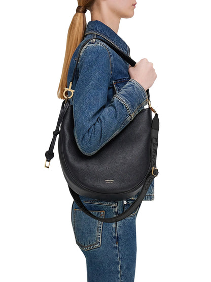 FERRAGAMO Smile Leather Hobo Bag
