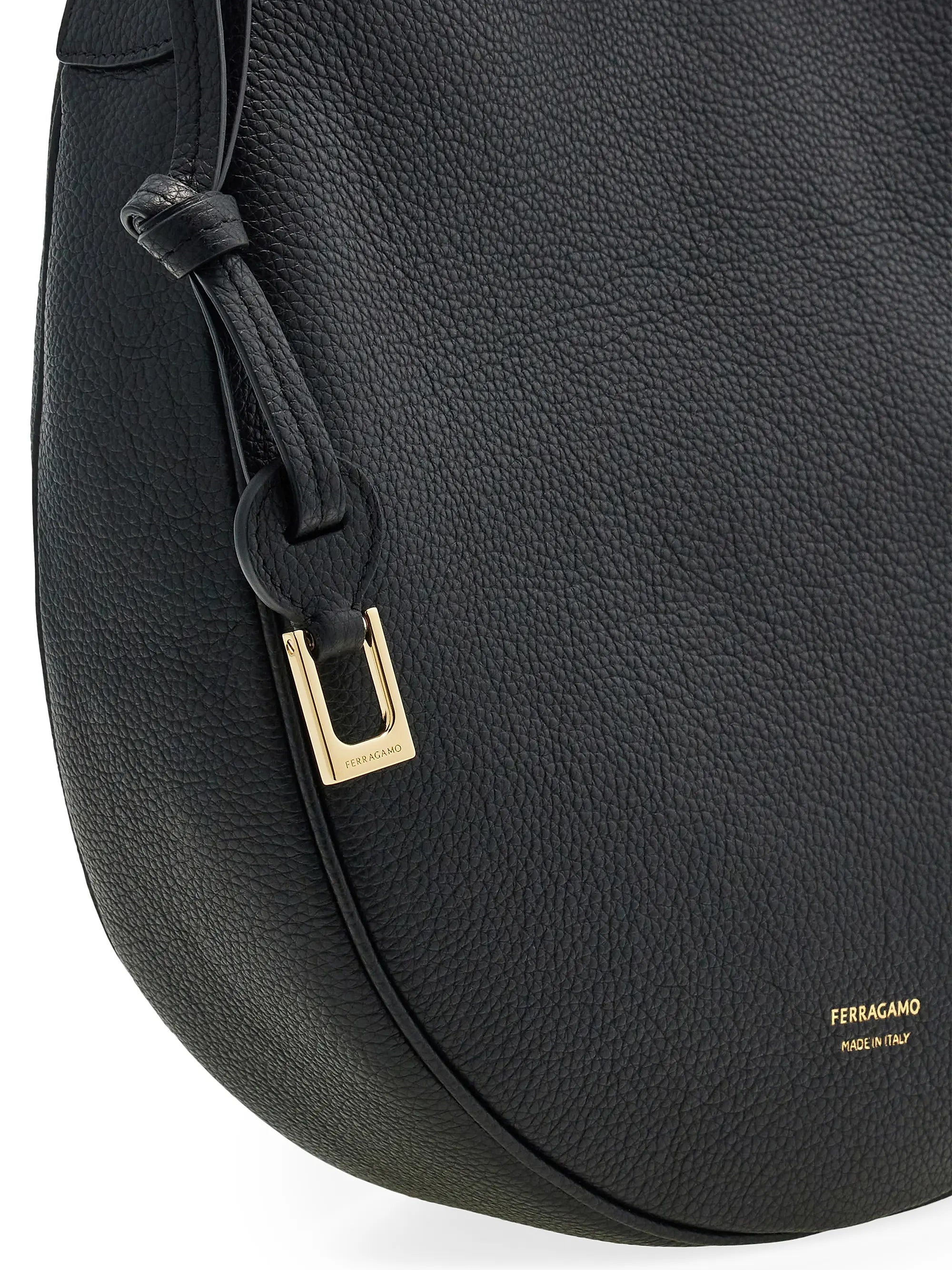 FERRAGAMO Smile Leather Hobo Bag