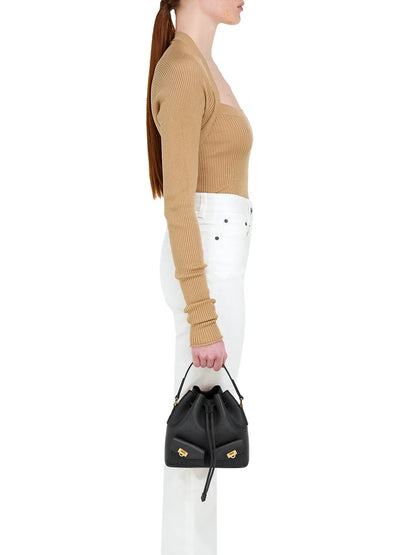 FERRAGAMO Leather Bucket Bag