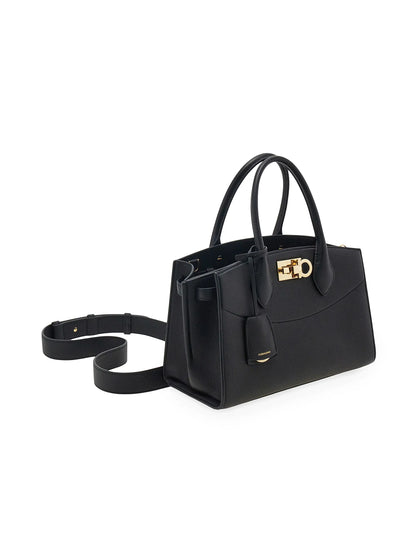 FERRAGAMO Studio Leather Satchel