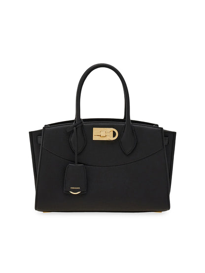 FERRAGAMO Studio Leather Satchel