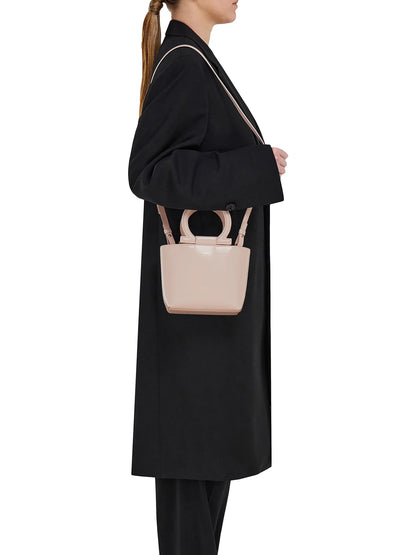 FERRAGAMO Leather Top Handle Bag
