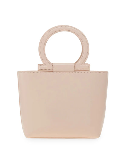 FERRAGAMO Leather Top Handle Bag