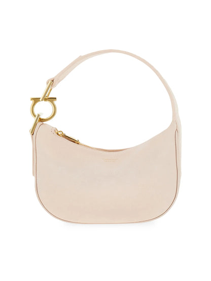 FERRAGAMO Mini Gancini Leather Top Handle Bag