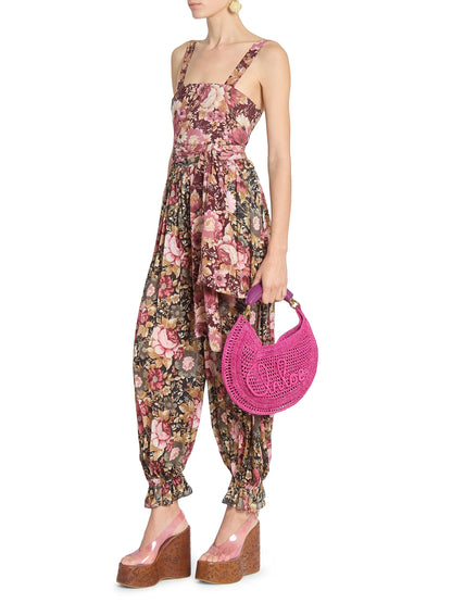Chloé Summer Banana Logo-Crocheted Hobo Bag