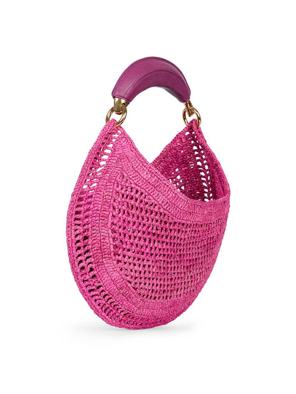 Chloé Summer Banana Logo-Crocheted Hobo Bag