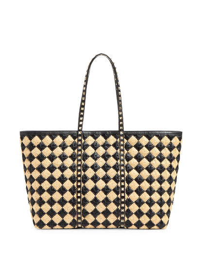 Valentino Garavani Rockstud Embroidered Shopping Bag