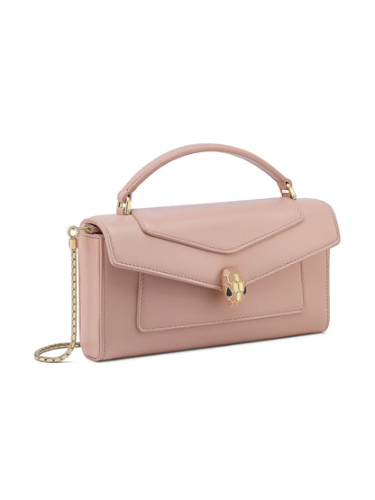 BVLGARI Serpenti Forever Leather Phone Pouch
