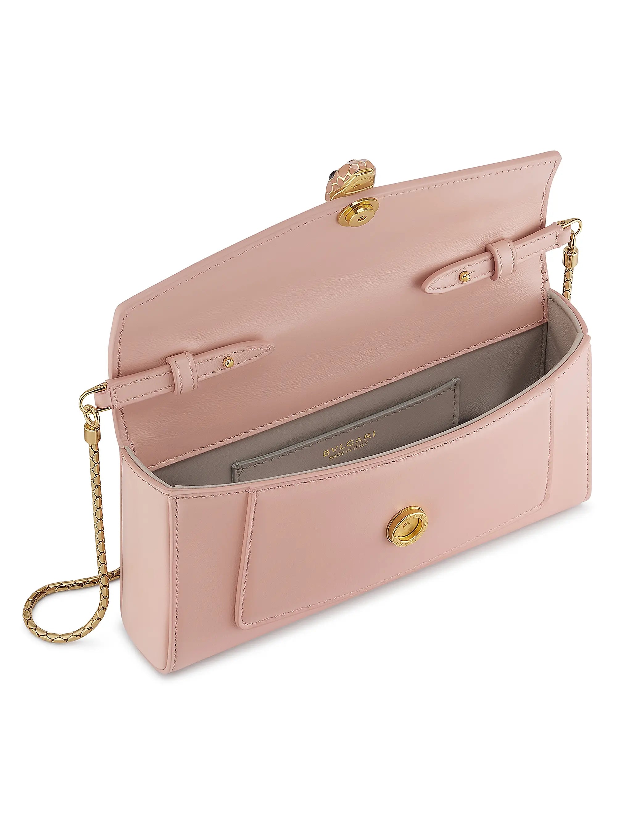 BVLGARI Serpenti Forever Leather Phone Pouch