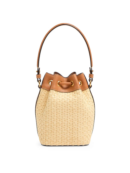Valentino Garavani VLogo Signature Mini Bucket Bag with Floral Embroidery