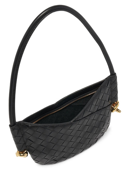 Bottega Veneta Mini Baby Solstice Intrecciato Leather Shoulder Bag