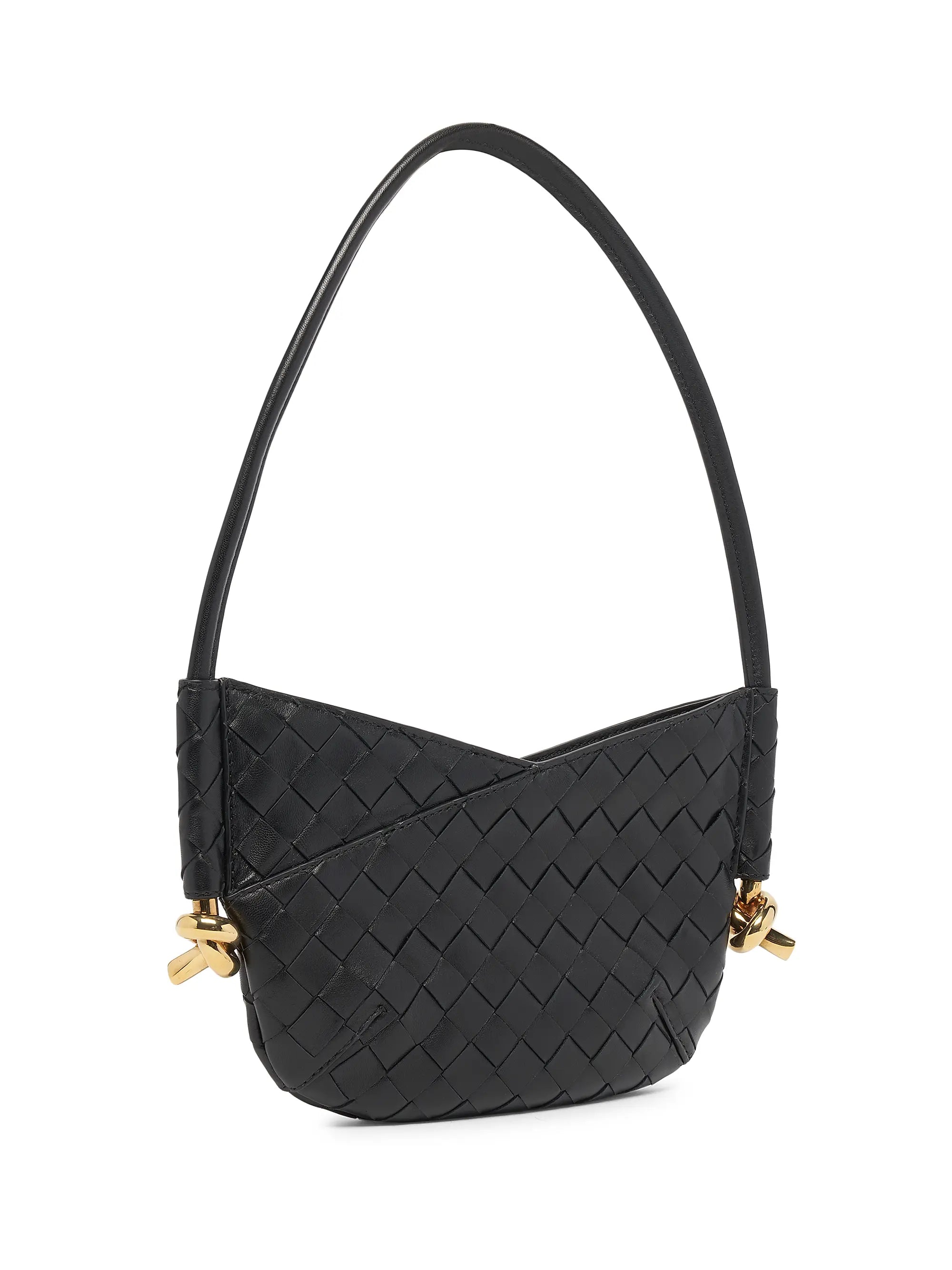 Bottega Veneta Mini Baby Solstice Intrecciato Leather Shoulder Bag