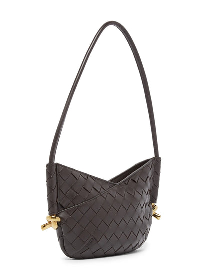 Bottega Veneta Mini Baby Solstice Intrecciato Leather Shoulder Bag