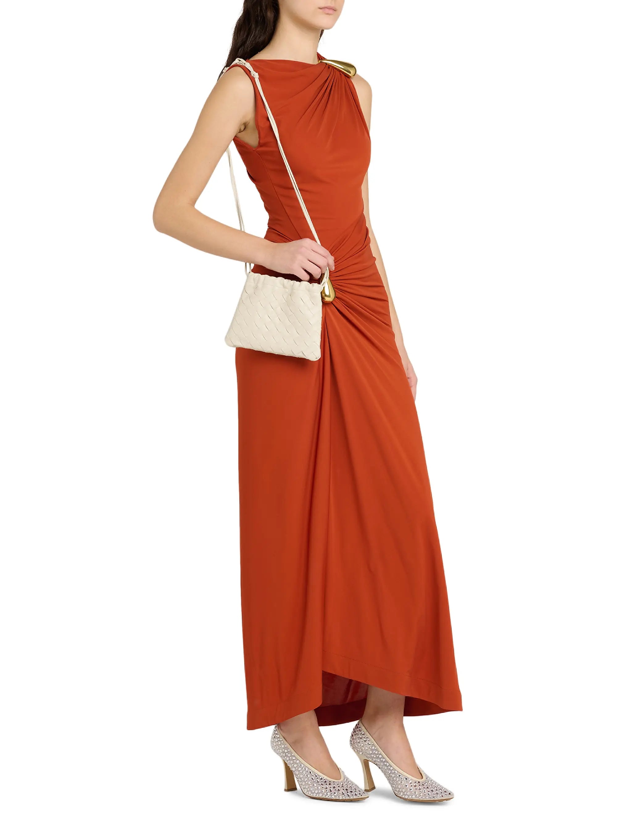 Bottega Veneta Small Dustbag Intrecciato Leather Crossbody Bag