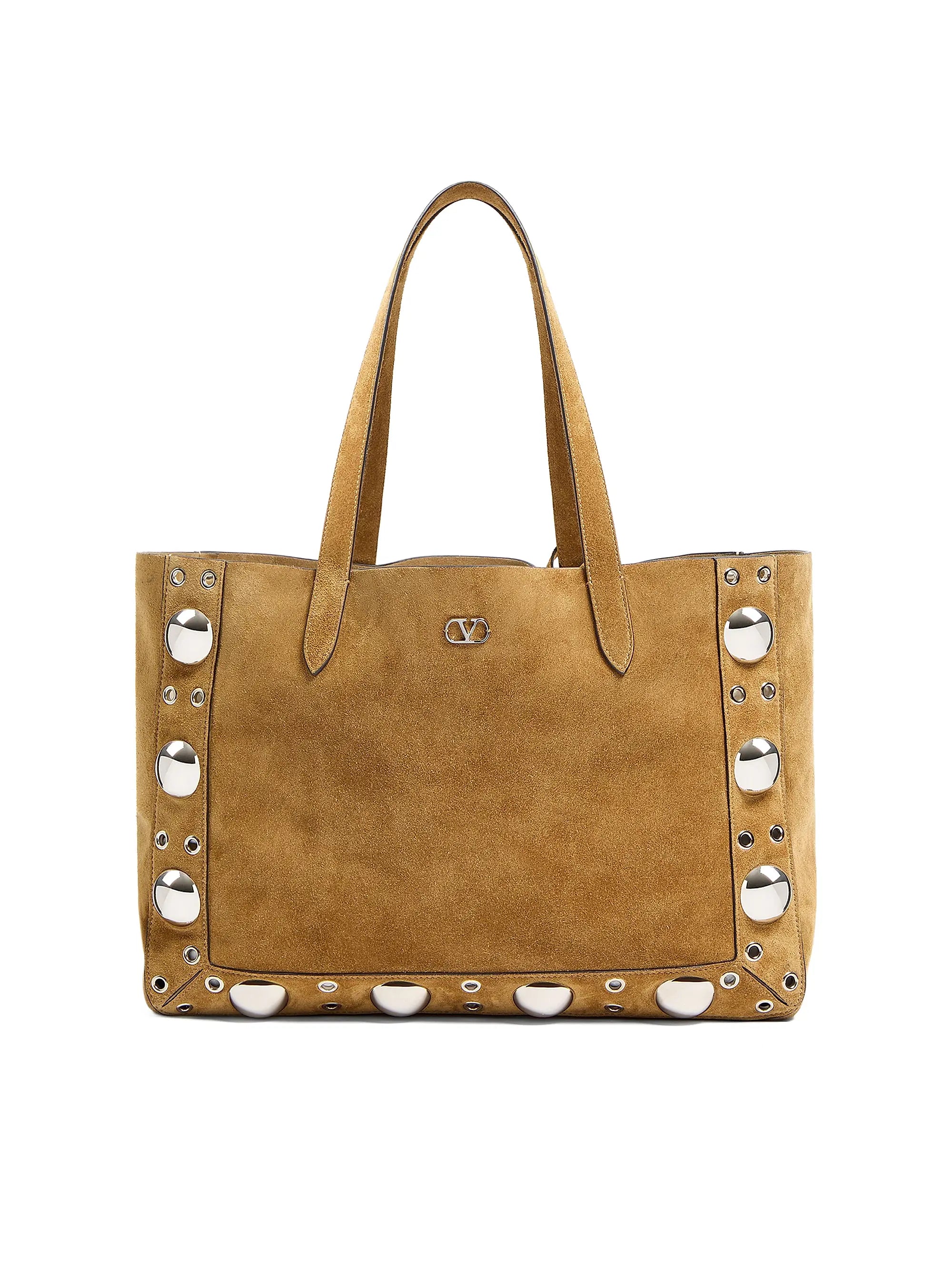Valentino Garavani Medium Nellcôte Suede Shopping Bag