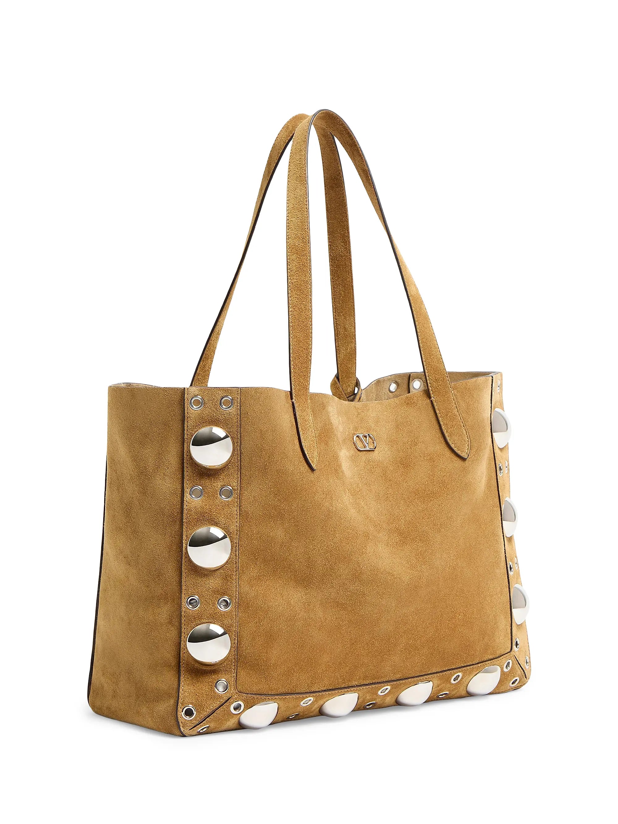 Valentino Garavani Medium Nellcôte Suede Shopping Bag