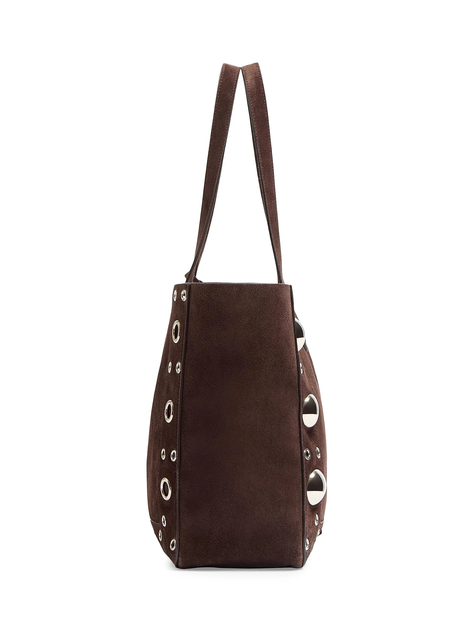 Valentino Garavani Medium Nellcôte Suede Shopping Bag