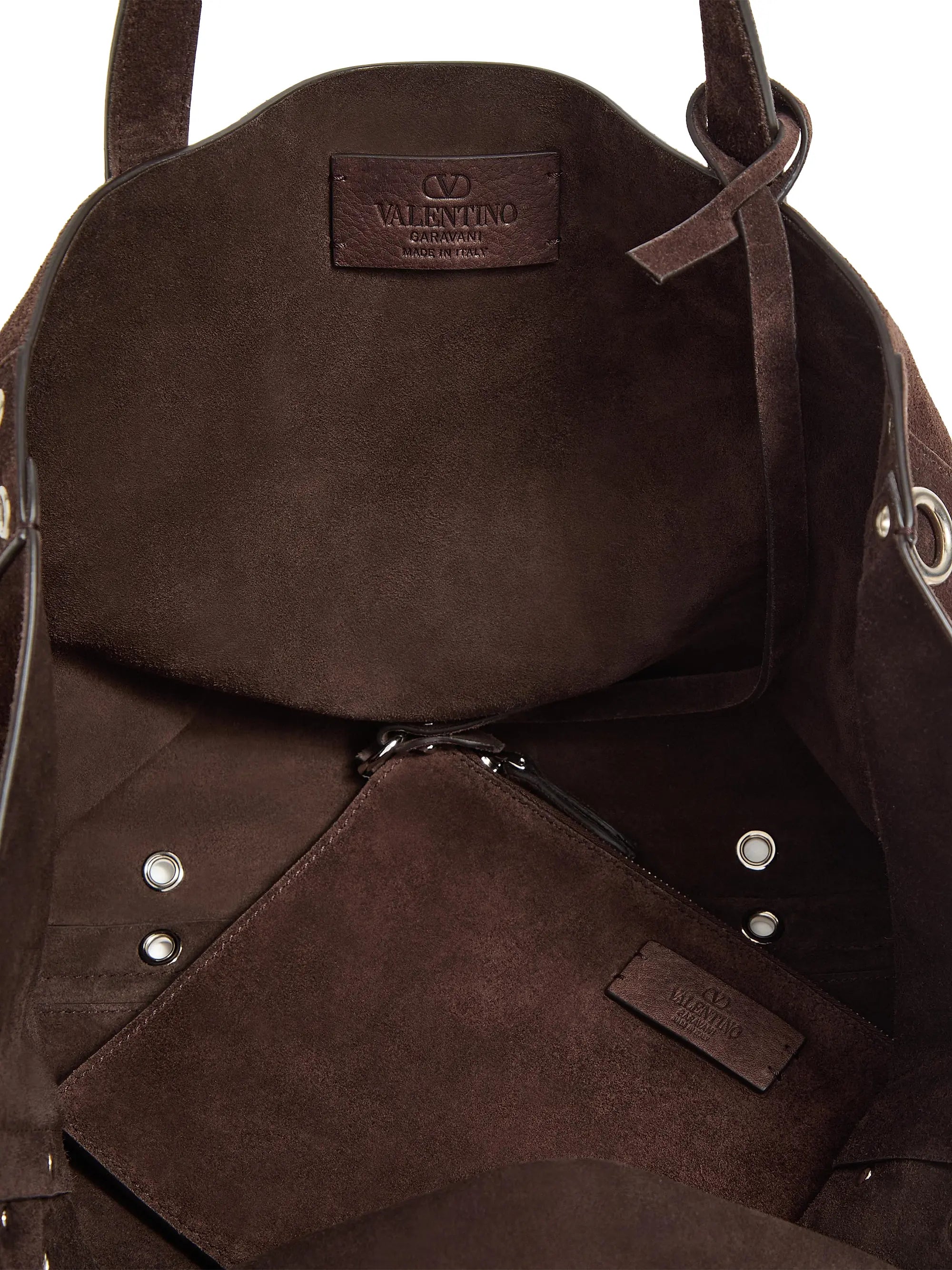 Valentino Garavani Medium Nellcôte Suede Shopping Bag
