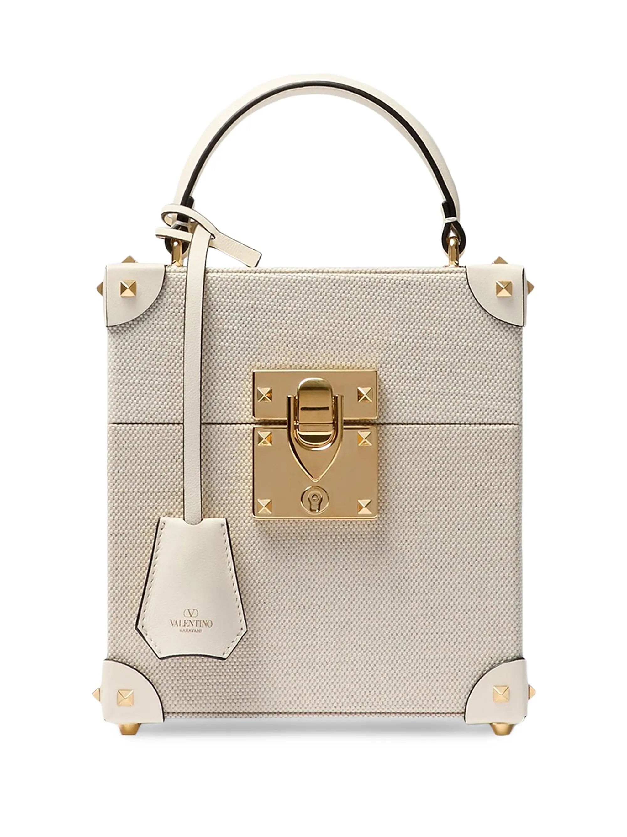 Valentino Garavani Perfume Case in Canvas and Calfskin