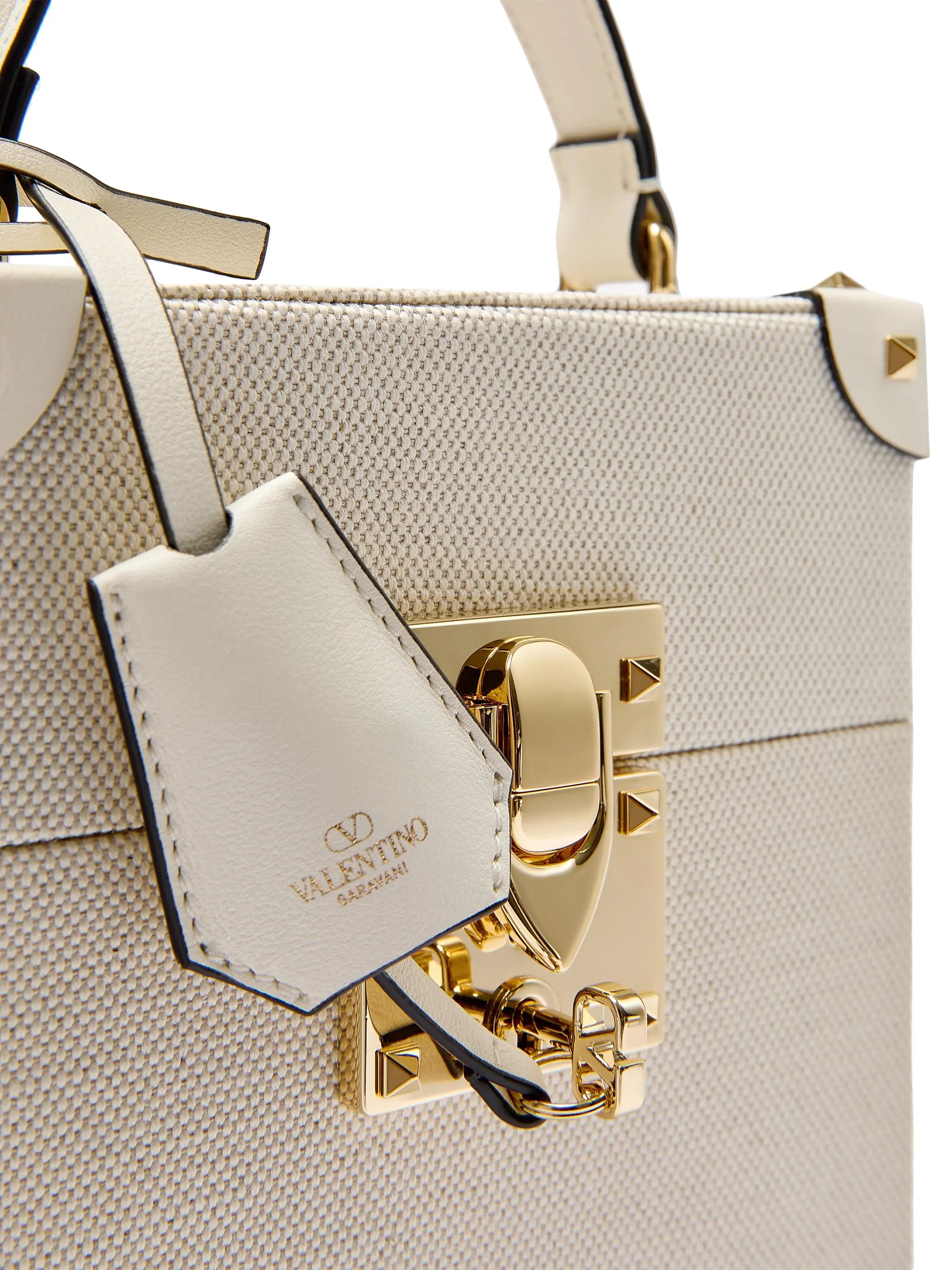 Valentino Garavani Perfume Case in Canvas and Calfskin