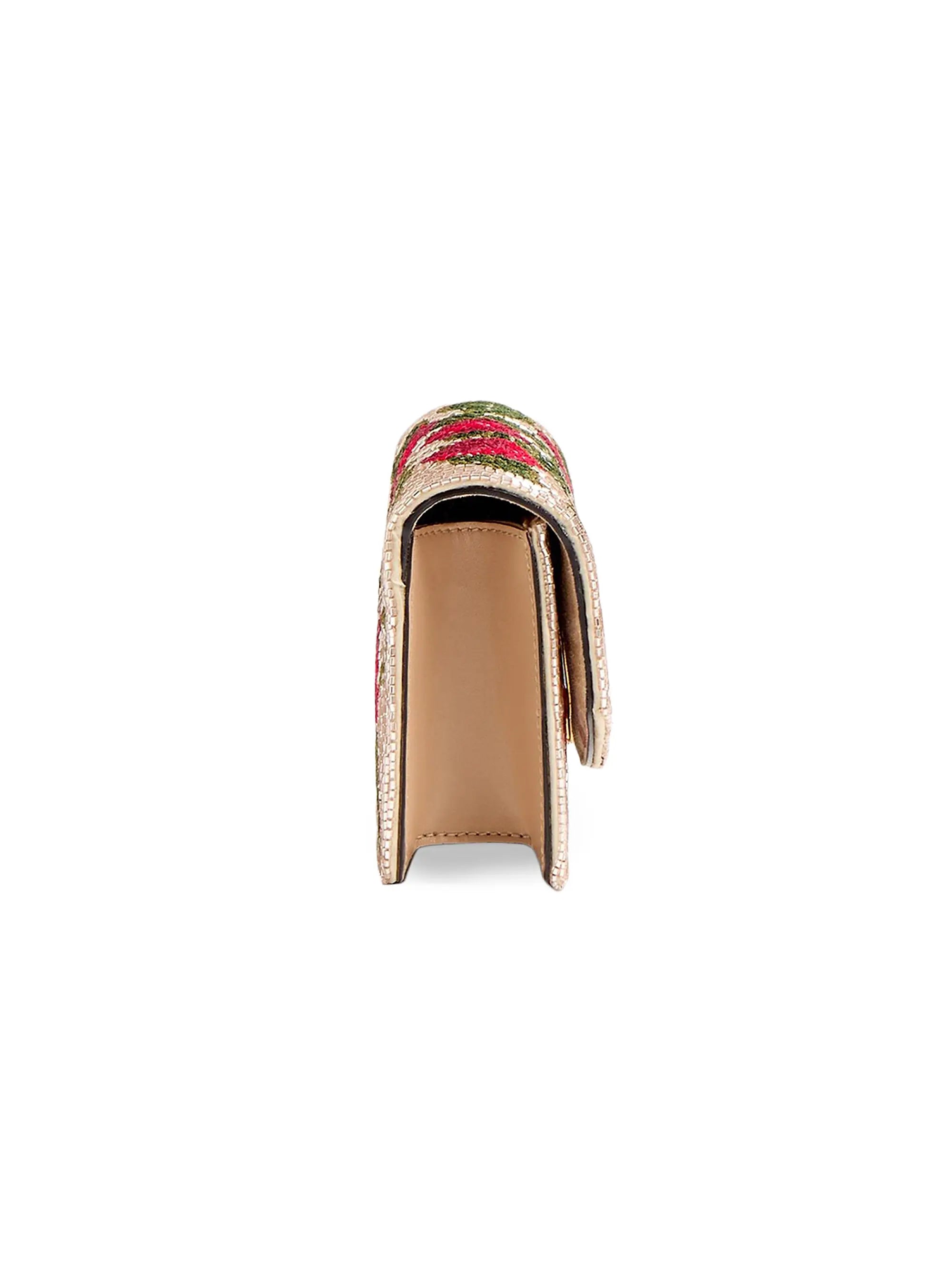 Valentino Garavani Vain Embroidered Shoulder Clutch