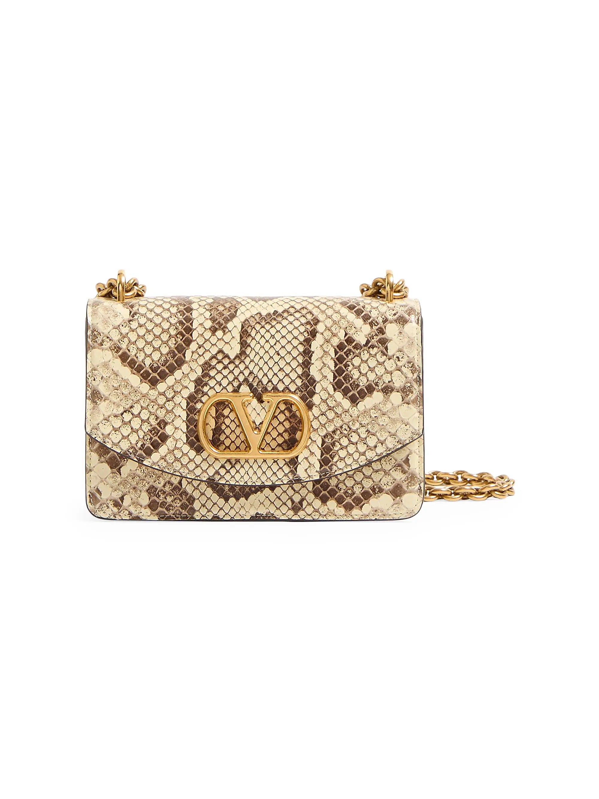 Valentino Garavani Vain Small Shoulder Bag in Python