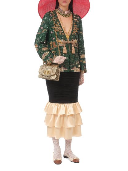 Valentino Garavani Vain Small Shoulder Bag in Python