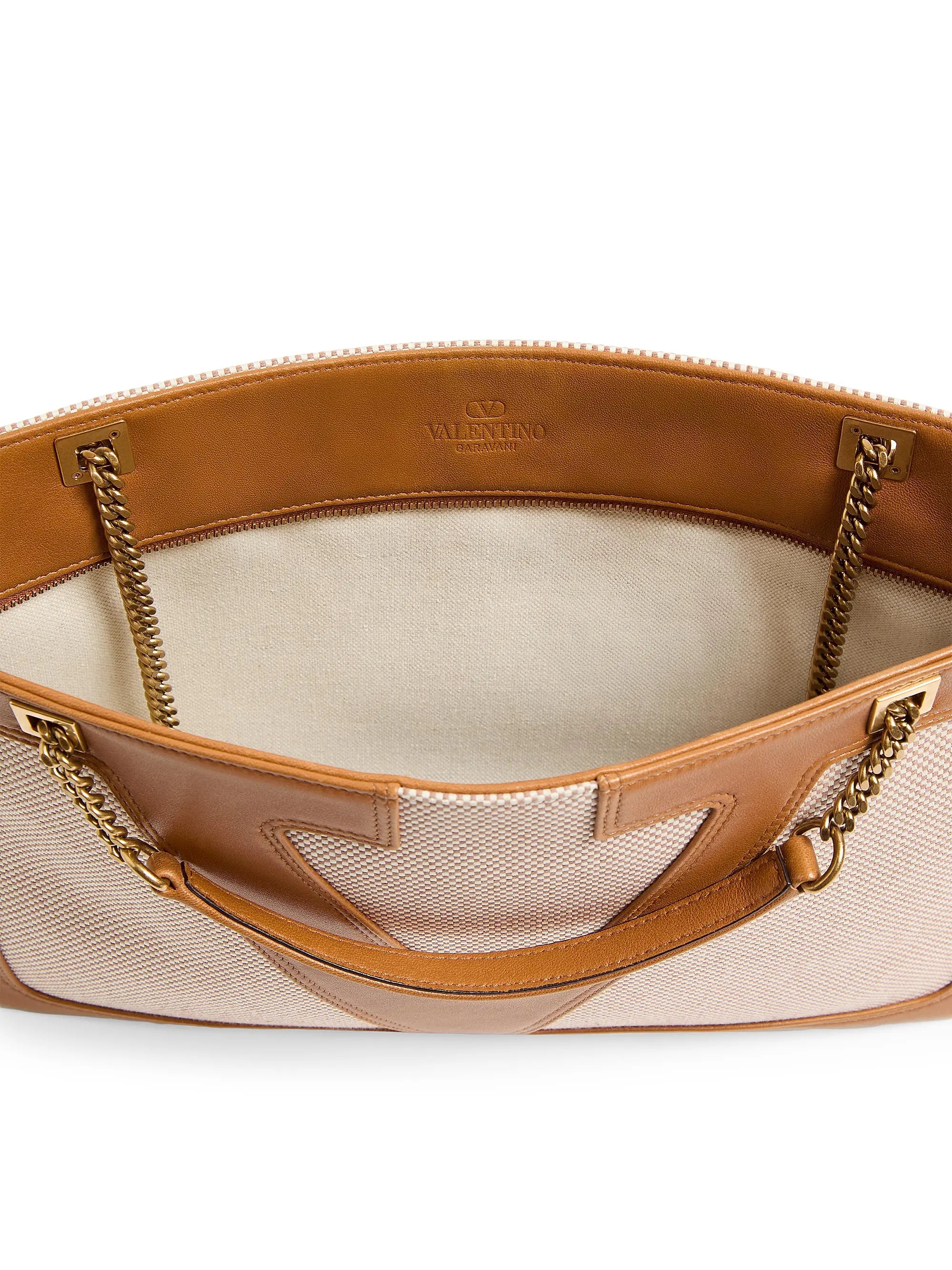 Valentino Garavani Viva Superstar Medium Canvas Shopping Bag