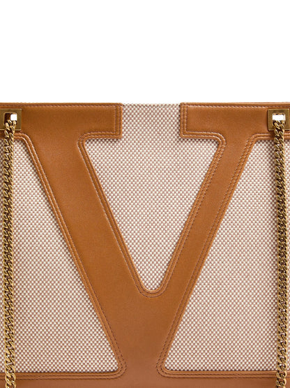 Valentino Garavani Viva Superstar Medium Canvas Shopping Bag