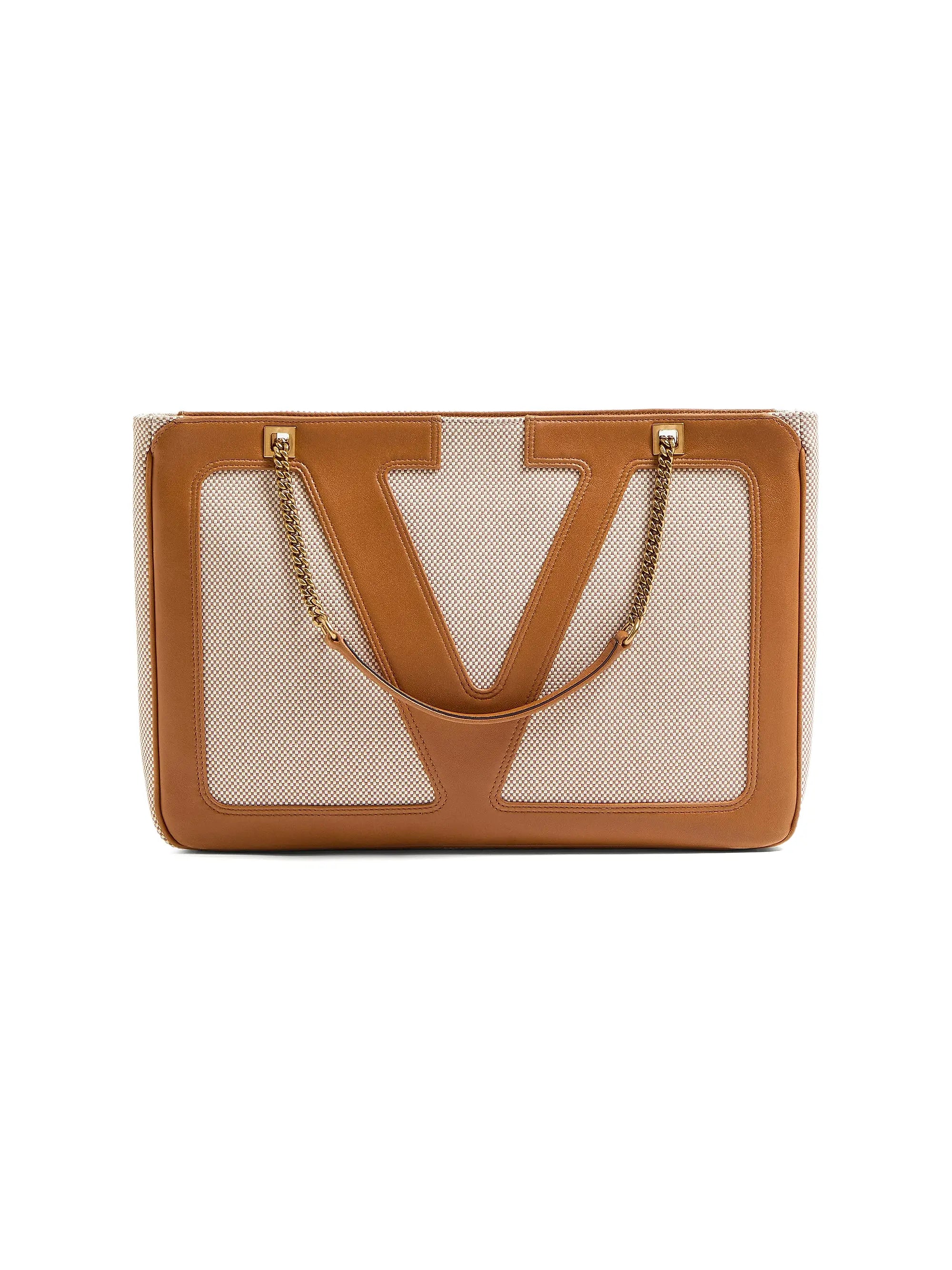 Valentino Garavani Viva Superstar Medium Canvas Shopping Bag